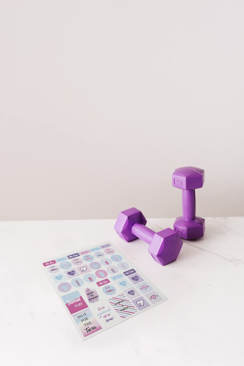 Lamare Workout, Fitness & Food Planner Stickers for Adults â€“ Motivational, Aesthetic, and Encouraging Stickers for Journaling - Image 5